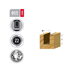 Серия 911.Фрезы пазовые WOODWORK