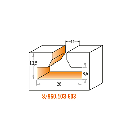 Серия 950.6. Фрезы для Т-образного паза