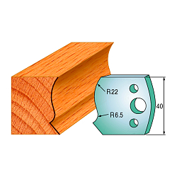 Комплект ножей профильных SP -- 40x4 мм -- (2 шт.) для фрезерных головок серий CMT 692 и 693 (690.128)