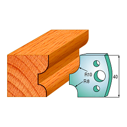Комплект ножей профильных SP -- 40x4 мм -- (2 шт.) для фрезерных головок серий CMT 692 и 693 (690.040)