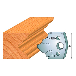 Комплект ножей профильных SP -- 40x4 мм -- (2 шт.) для фрезерных головок серий CMT 692 и 693 (690.125)