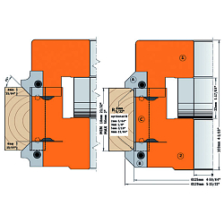 Серия 694.005. Фрезы профильные регулируемые из 2-х частей