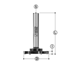 Серия 923 .Фрезы для выравнивания плоскости Z6 Woodwork