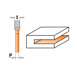 Серия 923/A/B. Фрезы пазовые со сменными дисками и верхним подшипником