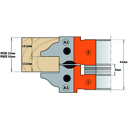 Серия 694.015. Фрезы профильные для обвязки межкомнатных дверей и мебели