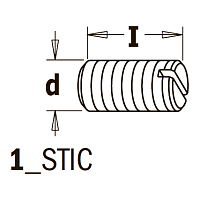 Винты CMT. Тип 1 [ STIC ]