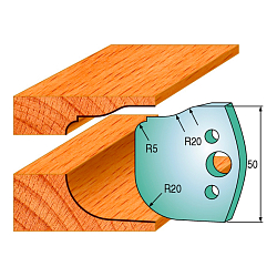 Комплект ножей профильных SP -- 50x4 мм -- (2 шт.) для фрезерных головок серий CMT 692 и 693 (690.577)