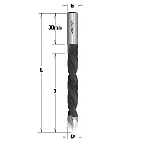 Серия 381. Свёрла для сквозных отверстий (4 канавки) HW S=10 L=115