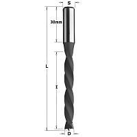 Серия 372. Свёрла для глухих отверстий (4 канавки) HW S=10 L=105 MEGAPOLUS